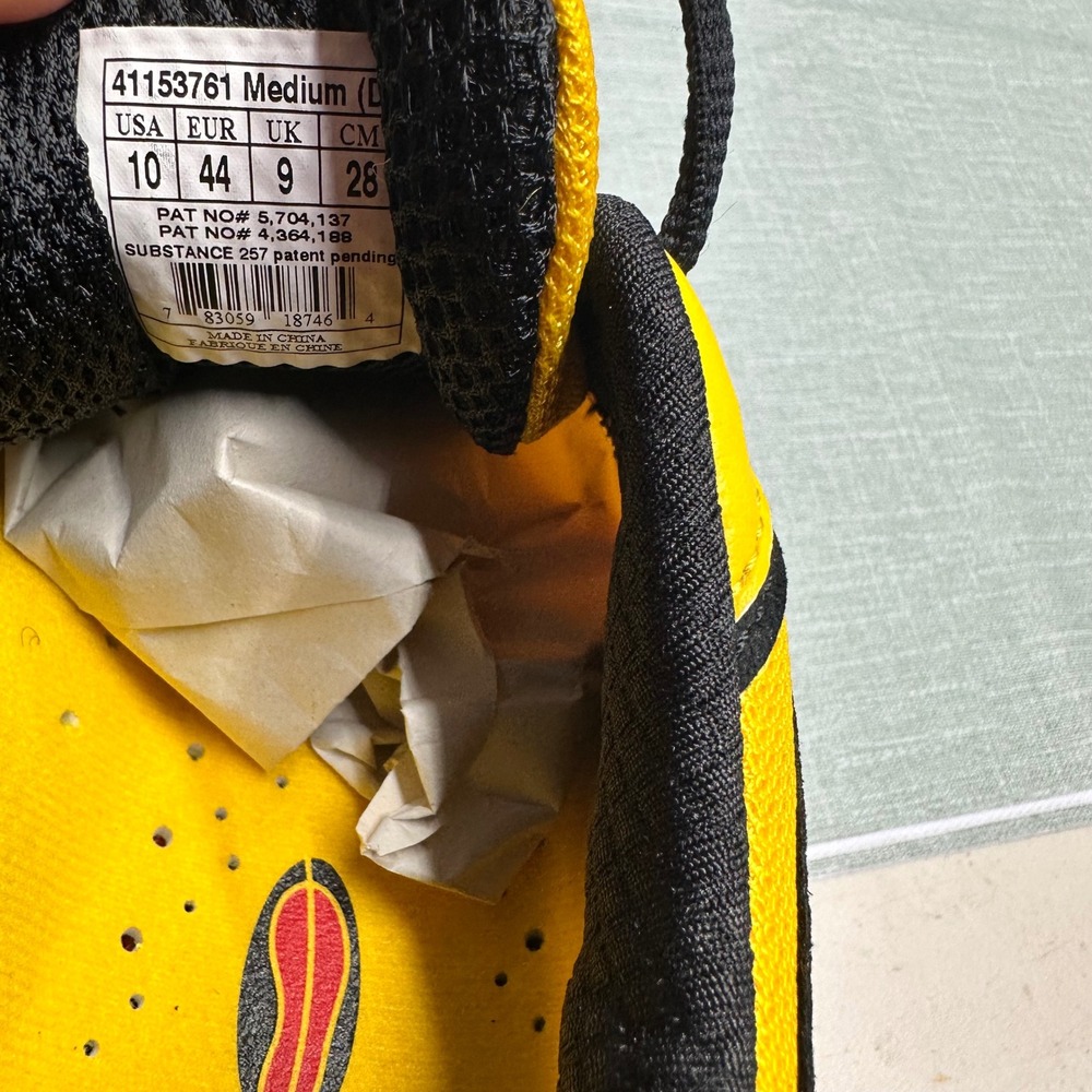 Brooks Cascadia Pivot Mens 10 D Yellow Black Trail Running Shoes Y2K 41153761 - Picture 9 of 11